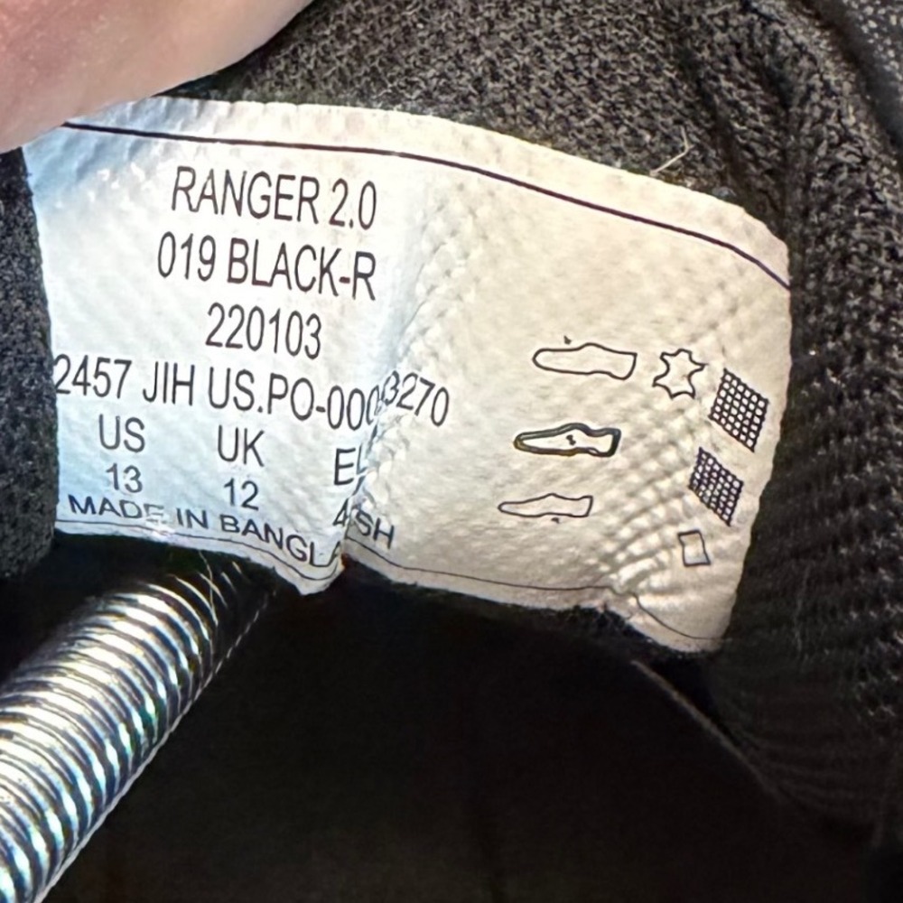 5.11 Tactical Ranger 2.0 Mens Shoes Black‎ Suede Mesh Training Sneakers Size 13 - Picture 3 of 10